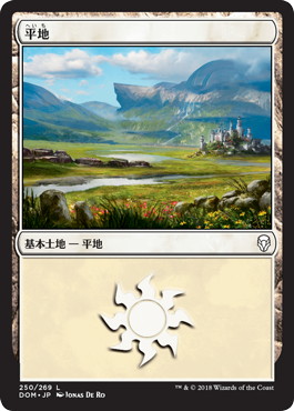 Foil】(250)《平地/Plains》[DOM] 土地 | 日本最大級 MTG通販サイト