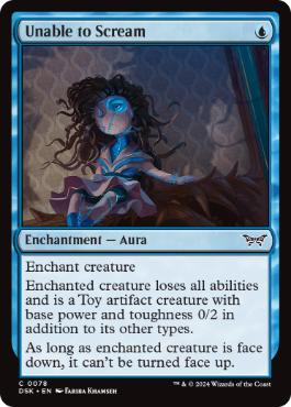 078)《声も出せない/Unable to Scream》[DSK] 青C | 日本最大級 MTG
