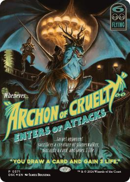 Foil】(371)□ボーダーレス□《残虐の執政官/Archon of Cruelty》[DSC