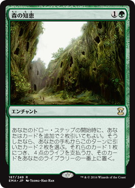 森の知恵/Sylvan Library》[EMA] 緑R | 日本最大級 MTG通販サイト