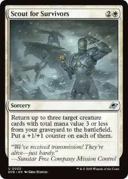 033)《生存者探し/Scout for Survivors》[EOE] 白U | 日本最大級 MTG