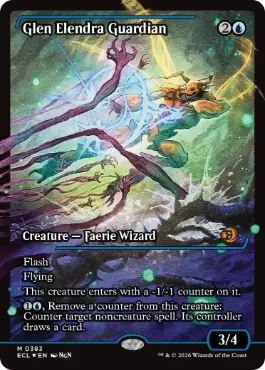Foil】(051)《エレンドラ谷の守護者/Glen Elendra Guardian》[ECL] 青R