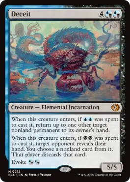 Foil】(212)《欺瞞/Deceit》[ECL] 金R | 日本最大級 MTG通販サイト