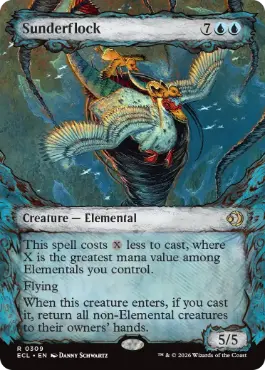 309)□ショーケース□《刻み群れ/Sunderflock》[ECL-BF] 青R | 日本