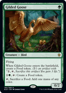 Foil】(160)《金のガチョウ/Gilded Goose》[ELD] 緑R | 日本最大級 MTG