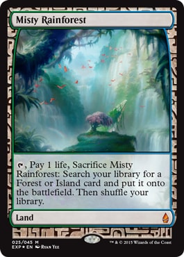 Foil】《霧深い雨林/Misty Rainforest》[EXP] 土地R | 日本最大級 MTG