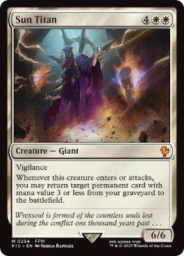 254)《太陽のタイタン/Sun Titan》[FIC] 白R | 日本最大級 MTG通販