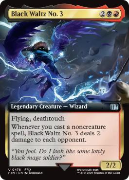 478)□拡張アート□《黒のワルツ3号/Black Waltz No. 3》[FIN-BF] 金U