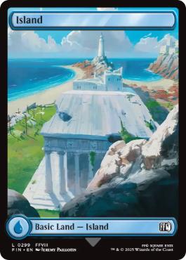 Foil】(299)□フルアート□《島/Island》[FIN] 土地 | 日本最大級 MTG