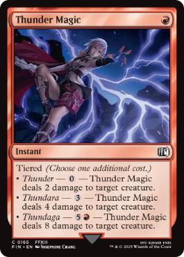 Foil】(165)《雷魔法/Thunder Magic》[FIN] 赤C | 日本最大級 MTG通販