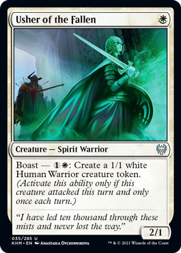 035)《堕ちたる者の案内者/Usher of the Fallen》[KHM] 白U | 日本最大