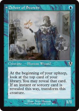 457)□旧枠□《秘密を掘り下げる者/Delver of Secrets》/《昆虫の逸脱