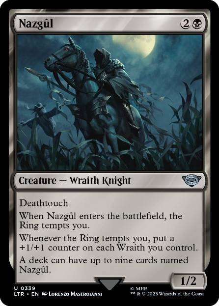 Foil】(335)《ナズグル/Nazgûl》[LTR-BF] 黒U | 日本最大級 MTG通販