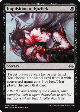 コジレックの審問/Inquisition of Kozilek》[MM3] 黒U | 日本最大級