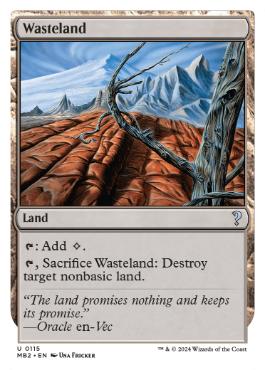 115)《不毛の大地/Wasteland》[MB2] 土地U | 日本最大級 MTG通販サイト