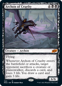 Foil】(371)□ボーダーレス□《残虐の執政官/Archon of Cruelty》[DSC