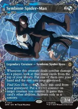 Foil】(156)□プレリリース□《シンビオートのスパイダーマン/Symbiote