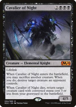 夜の騎兵/Cavalier of Night》[M20] 黒R | 日本最大級 MTG通販サイト