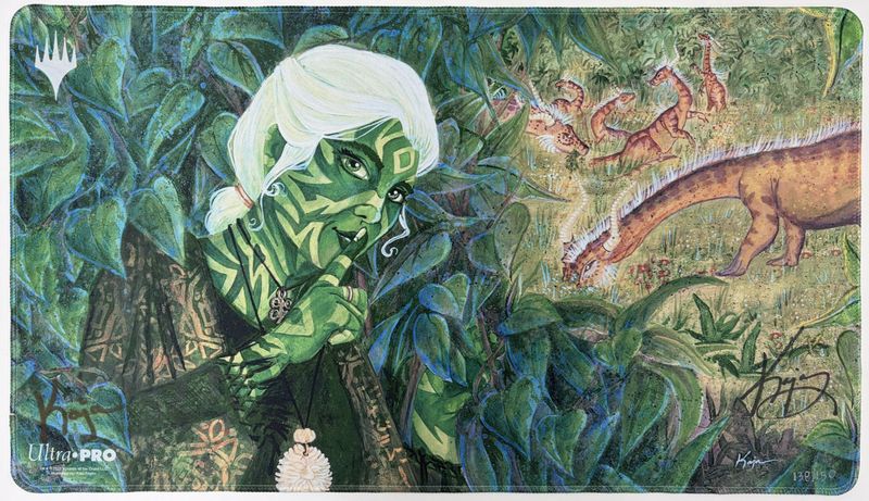 プレイマット：☆直筆サイン入り☆《森の教示者/Sylvan Tutor》by Kaja