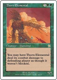 茨の精霊/Thorn Elemental》[S99] 緑R | 日本最大級 MTG通販サイト