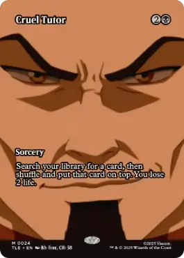 Foil】(024)□ボーダーレス□《残酷な教示者/Cruel Tutor》[TLE] 黒R