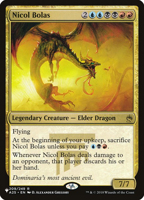 Foil】《ニコル・ボーラス/Nicol Bolas》[A25] 金R | 日本最大級 MTG