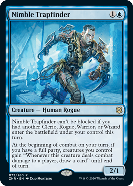 072)《敏捷な罠探し/Nimble Trapfinder》[ZNR] 青R | 日本最大級 MTG