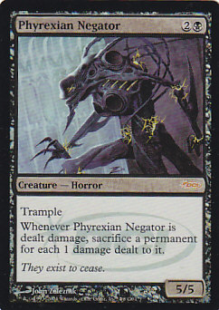 Foil】《ファイレクシアの抹殺者/Phyrexian Negator》[PvC] 黒R | 日本