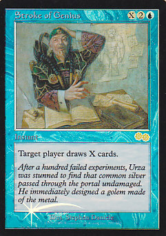 Foil】《天才のひらめき/Stroke of Genius》(ジャッジ褒賞)[USG-P] 青