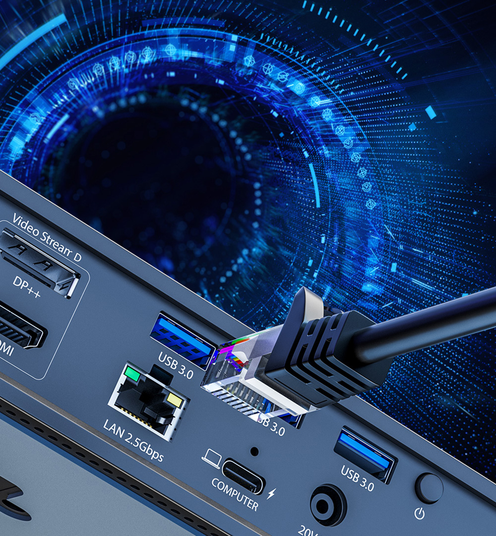 17-in-1 Simultaneous 4-Display 4K@60Hz Universal Docking Station