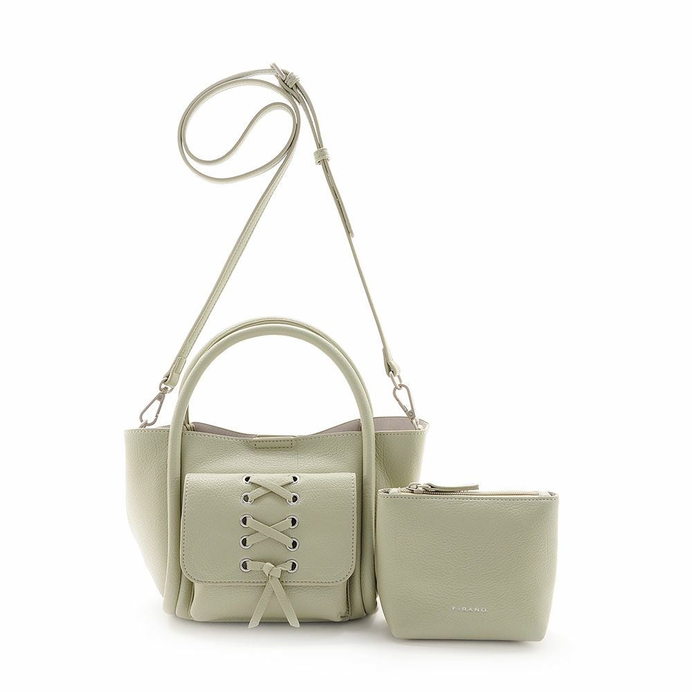 リボンポケットハンドバッグ＆ミニポーチセット/F303123 | フィラノ