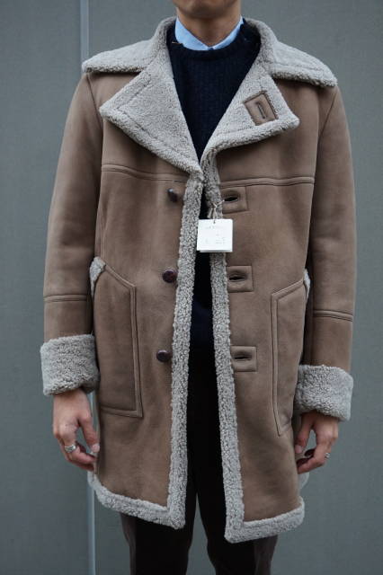 M.I.D.A.』(ミダ） ムートン ランチコート - インポートグッズ ファースト