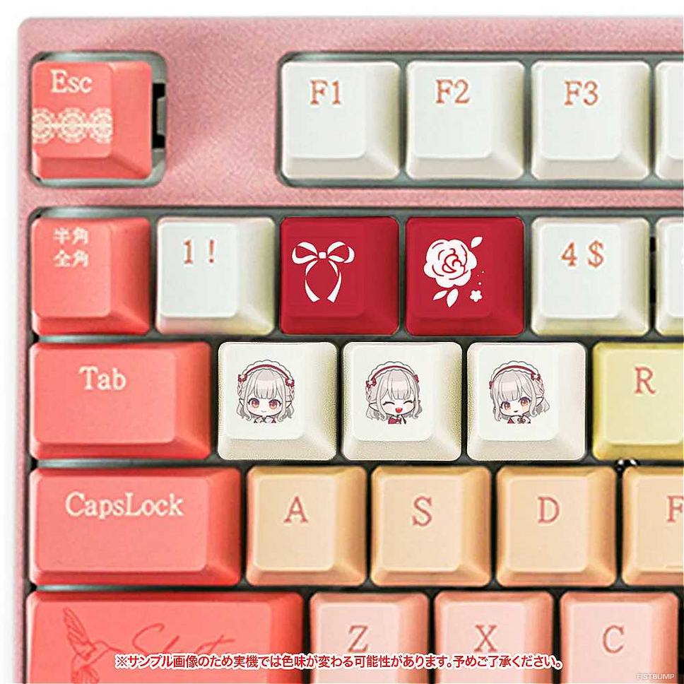 にじさんじ 叶 ふもコレ マウスパッド+キーキャップ+キーボード にじ