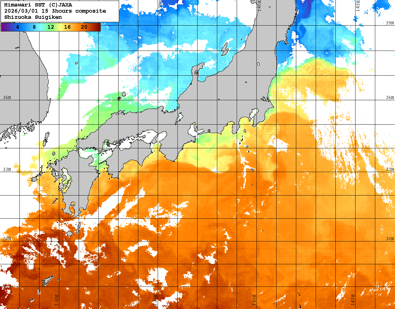 静岡県/水産・海洋技術研究所/海洋情報/人工衛星による観測情報