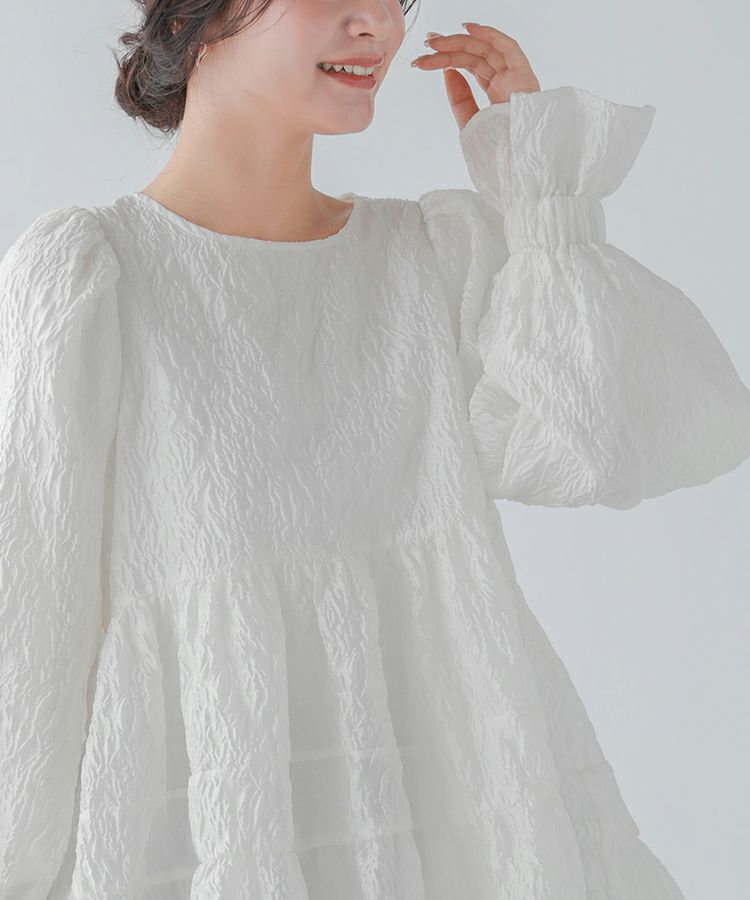 ZOZO限定商品】タックスリーブジャガードトップス【宅配便】 | Fit more