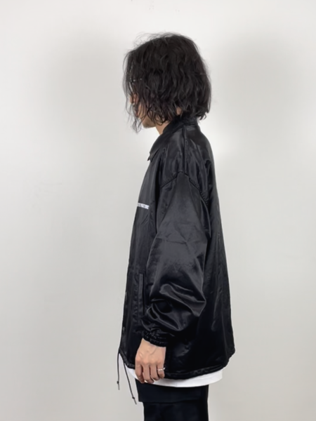 COOTIE / R/C Satin Coach Jacket -Black-