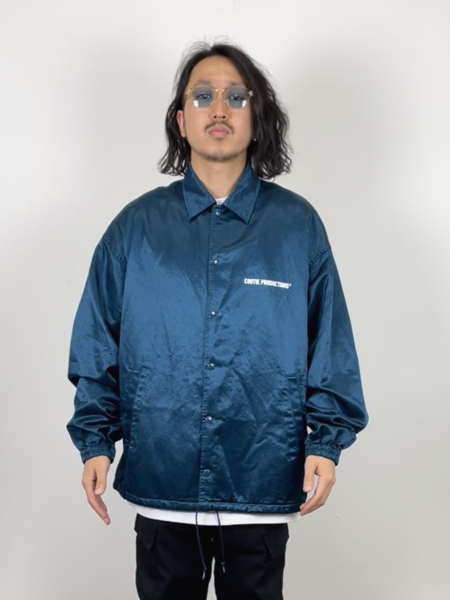 COOTIE / R/C Satin Coach Jacket -Blue-