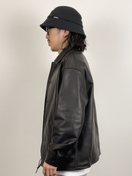 COOTIE / Leather Coach Jacket