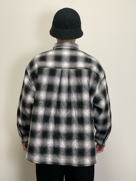 COOTIE / Ombre Check Quilting CPO Jacket