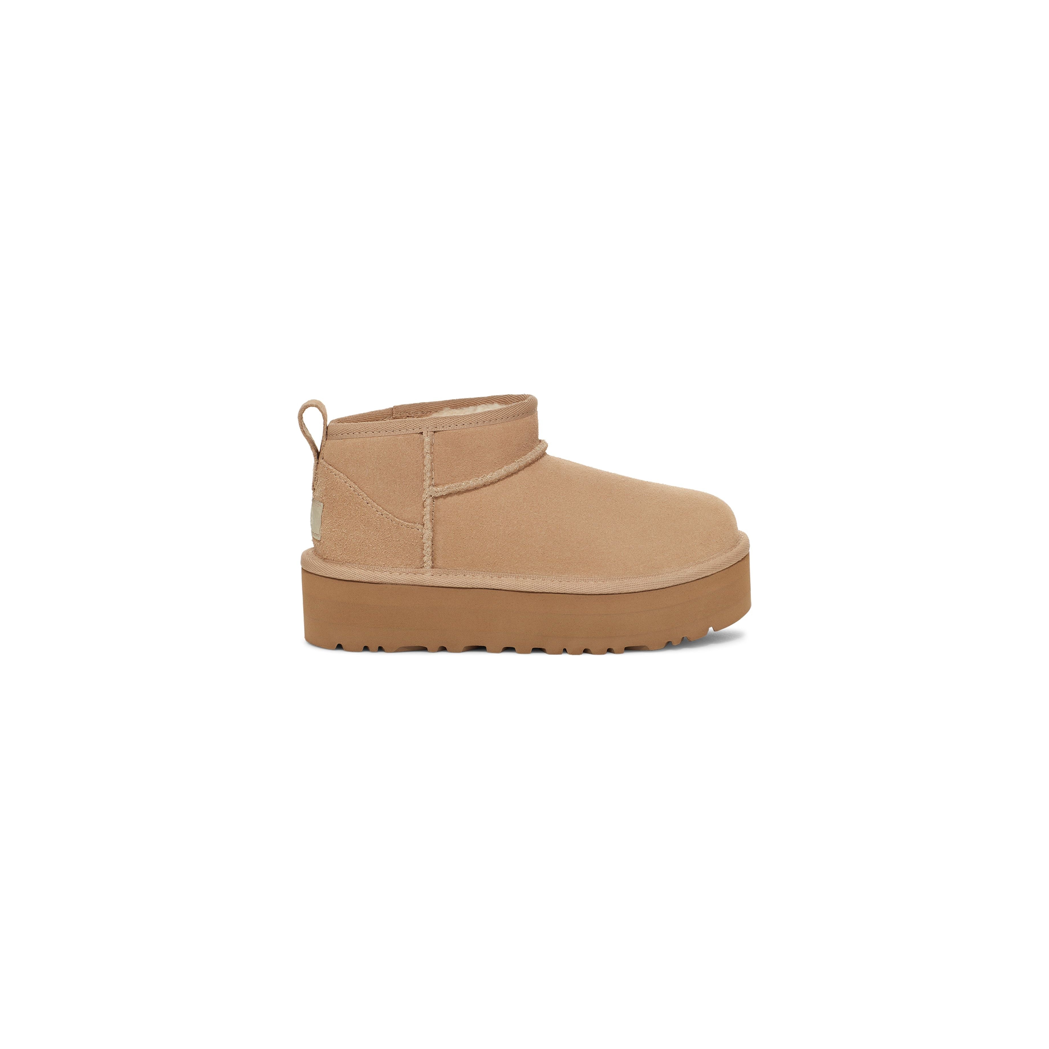 UGG Kid's Classic Ultra Mini Platform in Sand