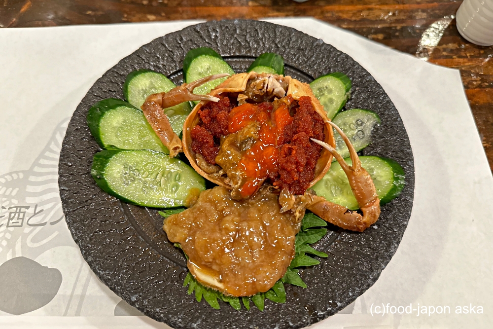 いたる本店】短い期間限定の絶品珍味「香箱ガニの酔っ払い蟹」