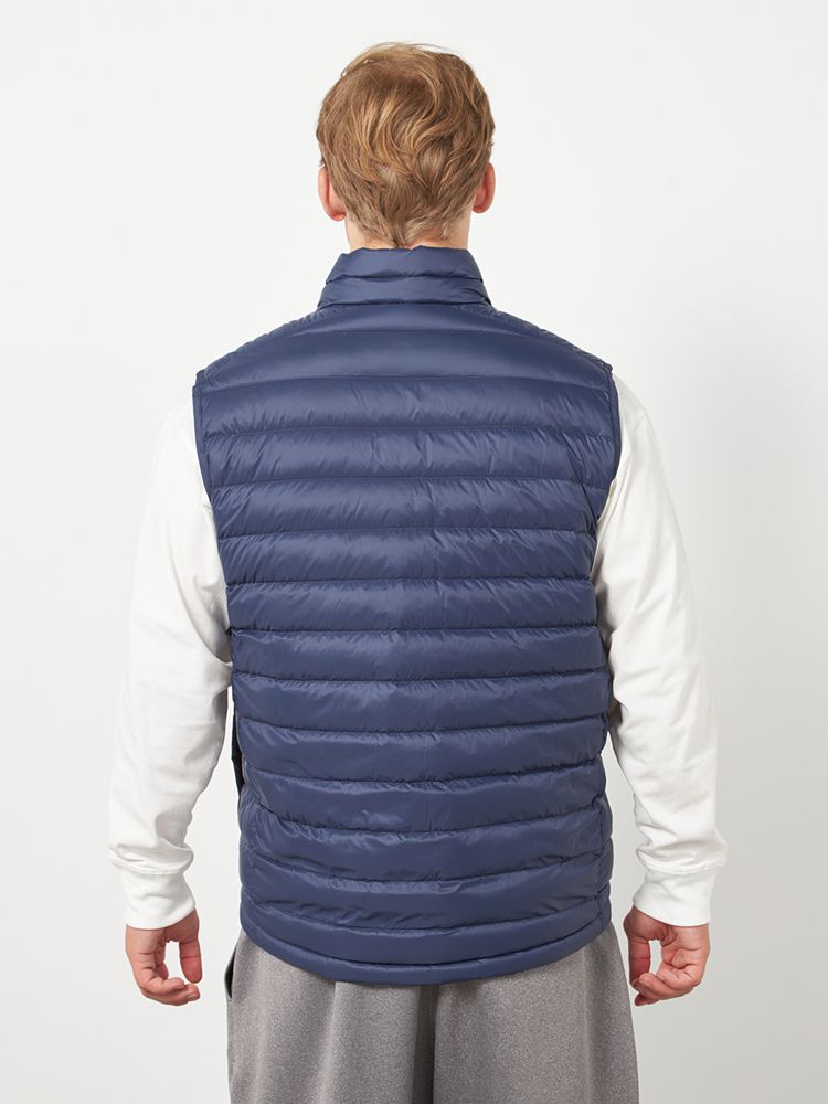 M．グレー 洗える軽量ダウンベストメンズ | フォーエル公式通販