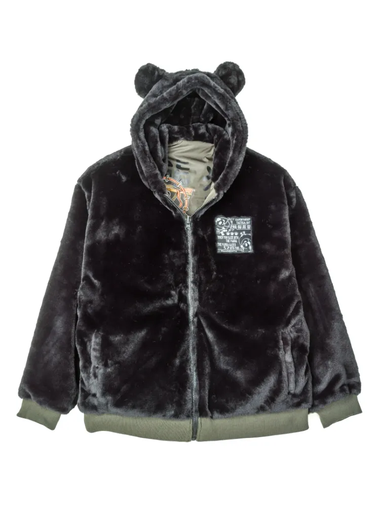 ブラック 【PANDIESTA JAPAN】熊猫風雷神リバーシブルMA-1