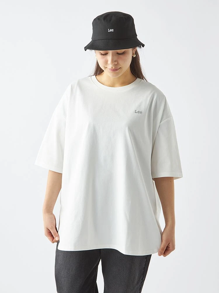 ホワイト 【LEE】ラウンドヘムビッグTシャツ | フォーエル公式通販