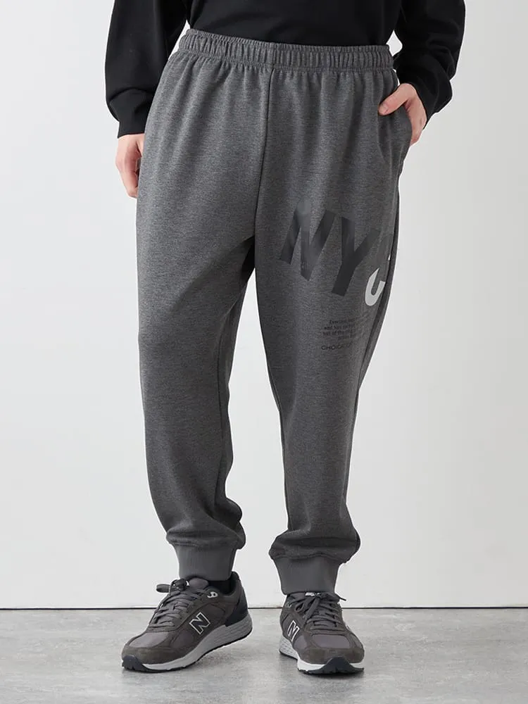 C．グレー 【EVERLAST(エバーラスト)】裏起毛ロングパンツ