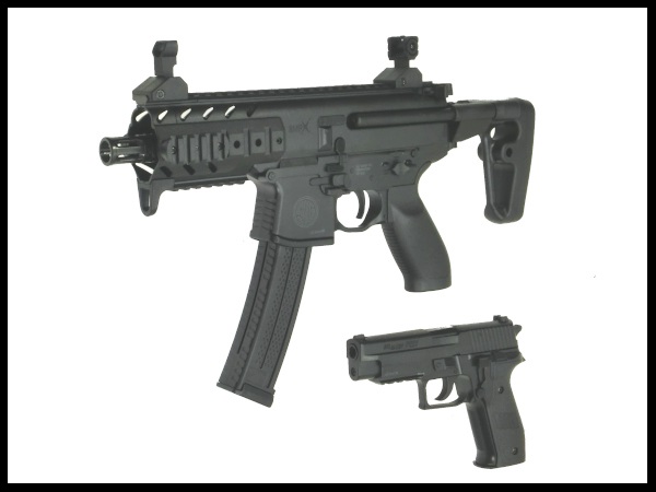 SIG SAUER: エアコッキングガン本体 MPX/P226 PDW and Pistol Kitの