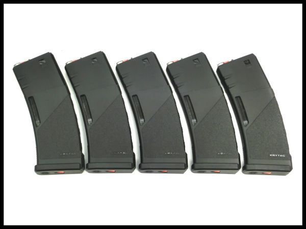 数量限定特価セール!!】KRYTAC: M4 ポリマーマガジン 1本/5本セット