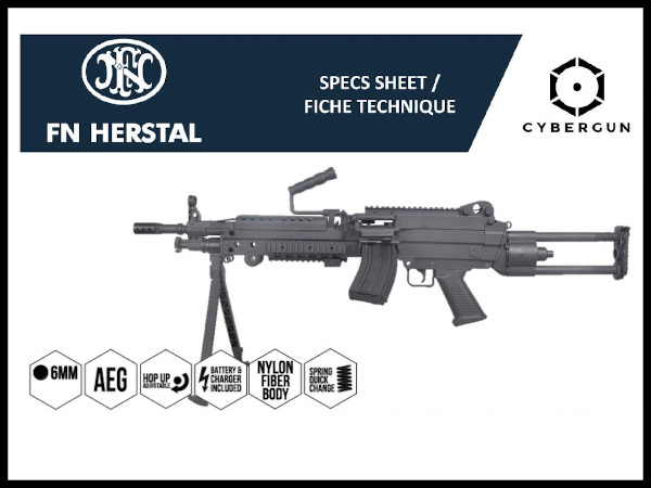 CyberGun: 電動LMG本体 FN M249 PARA Nylon Fiberの通販情報