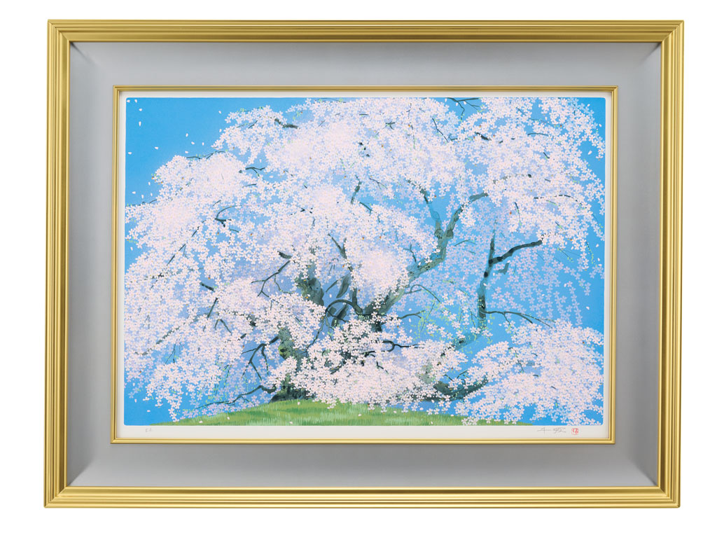 中島千波『三春の瀧櫻』（福島県田村郡）