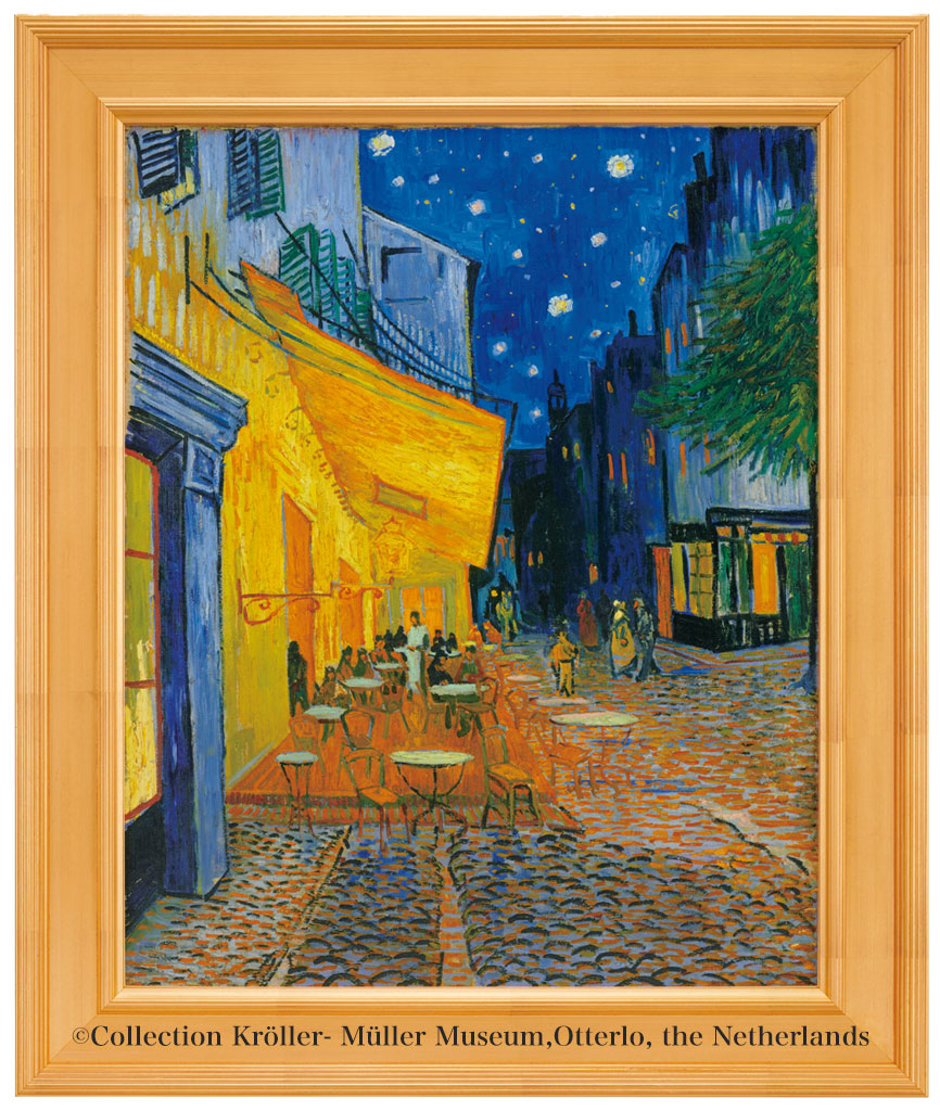 フィンセント・ファン・ゴッホ『夜のカフェテラス』